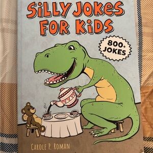 Silly Jokes for Kids Book by - Green and Orange Cover
